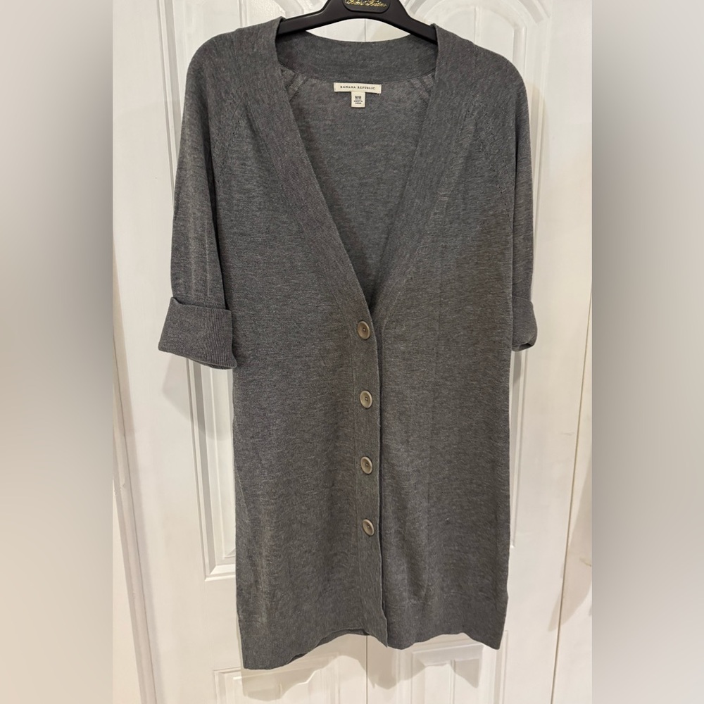 Banana Republic Charcoal Knit Sweater